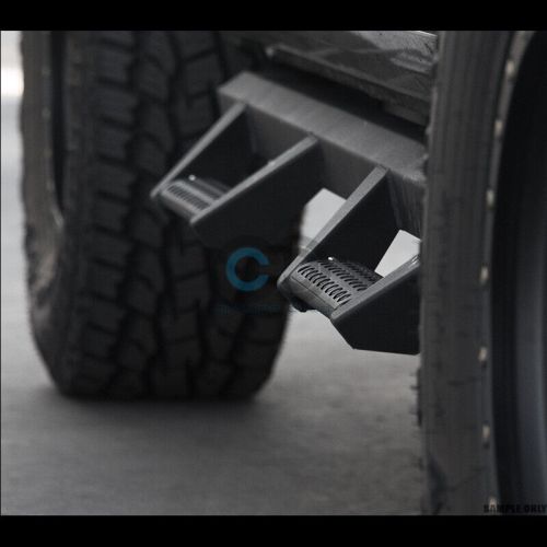Fits 99-16 F250/F350 Superduty Super/Ext Matte Black Hoop Drop Step Side Bars v2, US $253.95, image 2