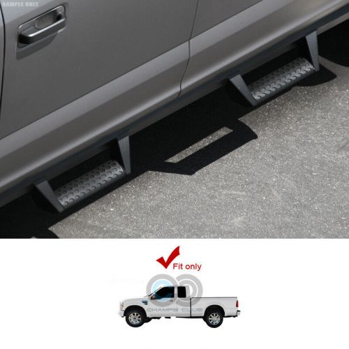 Fits 99-16 F250/F350 Superduty Super/Ext Matte Black Hoop Drop Step Side Bars v2, US $253.95, image 9