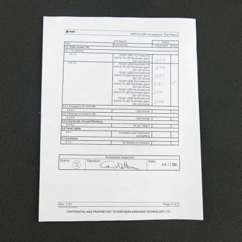 Cobham/NAT N301A Audio Control Box P/N N301A-034 | New Surplus w/ EASA F1, US $4,600.00, image 2