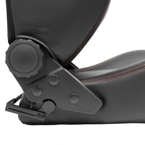 ATS x1 Universal Sports Bucket Seat Black Synthetic leather + Red stitch, US $327.54, image 10