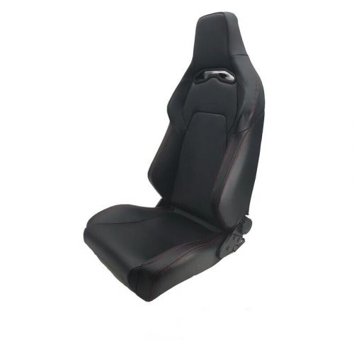 ATS x1 Universal Sports Bucket Seat Black Synthetic leather + Red stitch, US $327.54, image 11