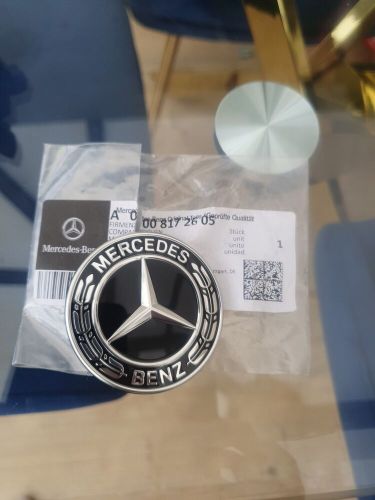 Genuine New MERCEDES BONNET BLACK BADGE Front Emblem Logo For GLC GLE GLS, US $, image 2
