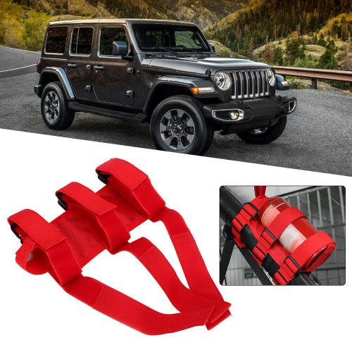 Red Auto Car Fire Extinguisher Fixing Holder Belt Adjustable Strap Fit For, US $13.54, image 7