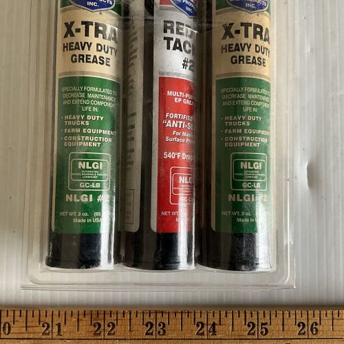 Lucas Multi-Purpose Greased 3 oz MINI TUBES 2 X-TRA Heavy Duty & 1 Red Tacky #2, US $18.99, image 2