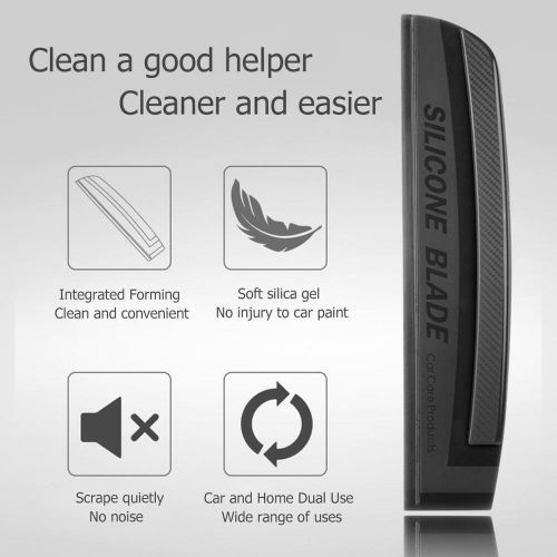 Silicone Blade Water Wiper Car Auto Wash Soap Scraper Windshield Window Cleaner, US $17.28, image 4
