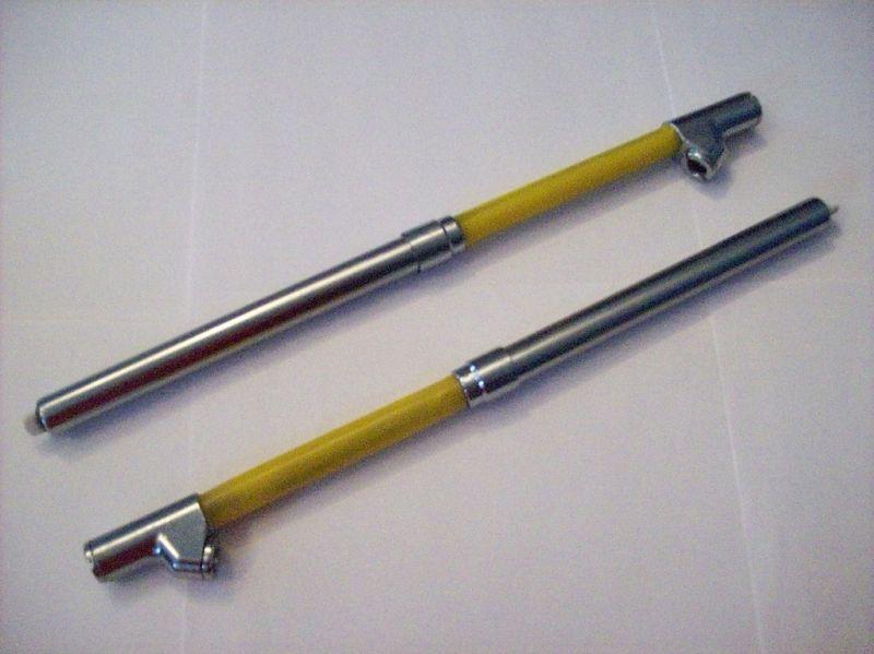 2 yellow dual head truck tire air pressure gauge 150psi