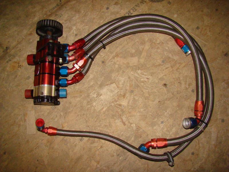 Purchase SBC CHEVY 5 STAGE BARNES NASCAR DRY SUMP PUMP & HOSES in New