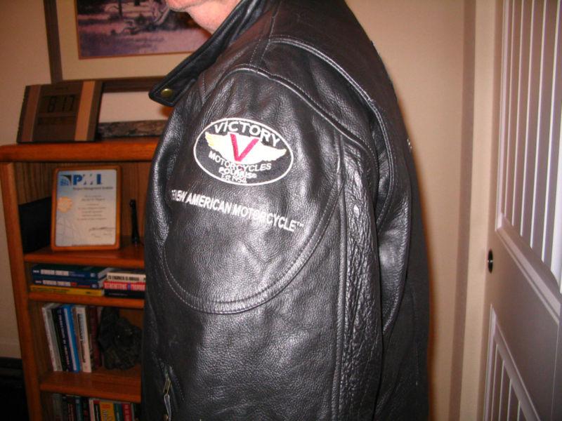 Purchase Victory Motorcycle Black Leather Jacket Men's Size XL