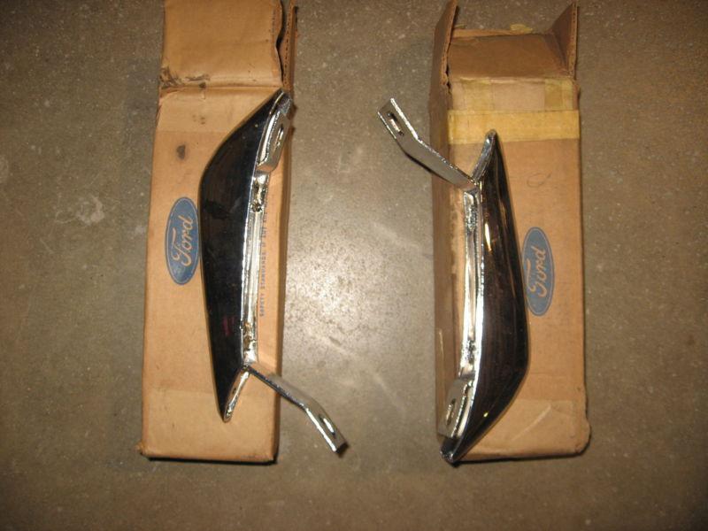 1965 mustang nos rear bumper guards nos