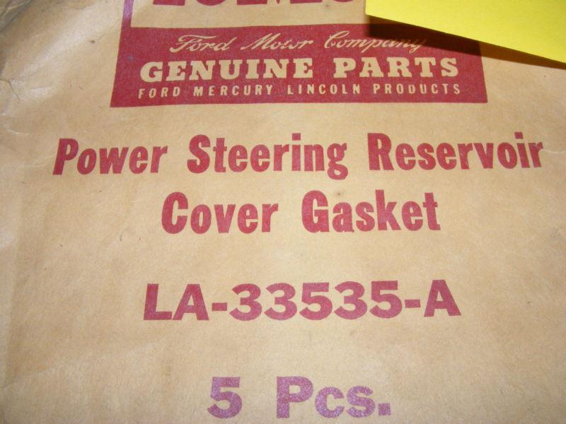 1953 FORD MERCURY PASSENGER POWER STEERING RESERVOIR COVER GASKET NOS LA-33535-A, US $12.49, image 3