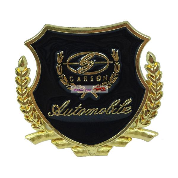 2pcs 2x 2p metal side gold emblems emblem badge for dodge jp japan garson 