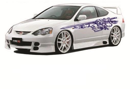 Decal warrior sword cool furious#1/45 auto car truck  suv van cool neat drive