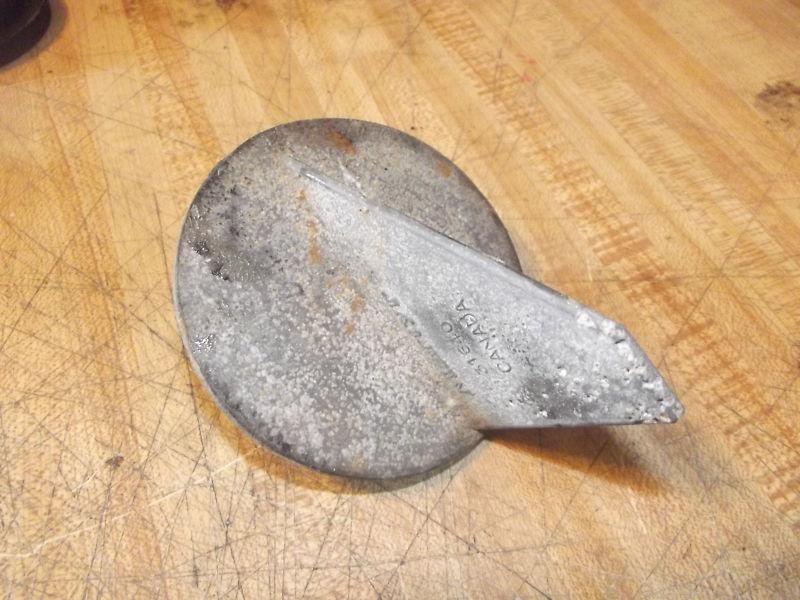 Used mercury mercruiser quicksilver trim tab anode #31640  :dt