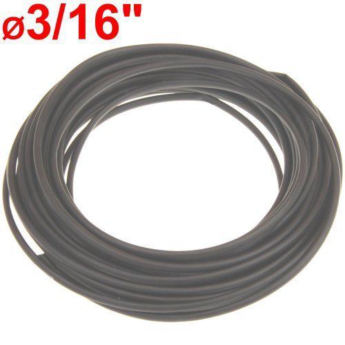 50 ft Ø3/16" heat shrink tubing wire wrap black polyolefin 2:1 shrink ratio