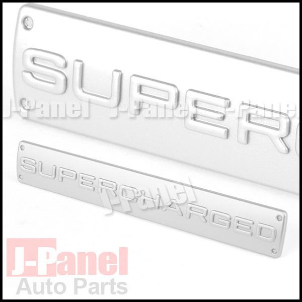 Purchase 1x SUPERCHARGED SILVER EMBLEM BADGE LAND RANGE ROVER TRUNK ...