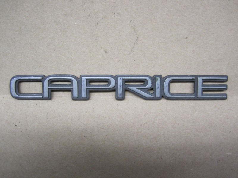 Chevy chevrolet caprice emblem ornament " caprice "
