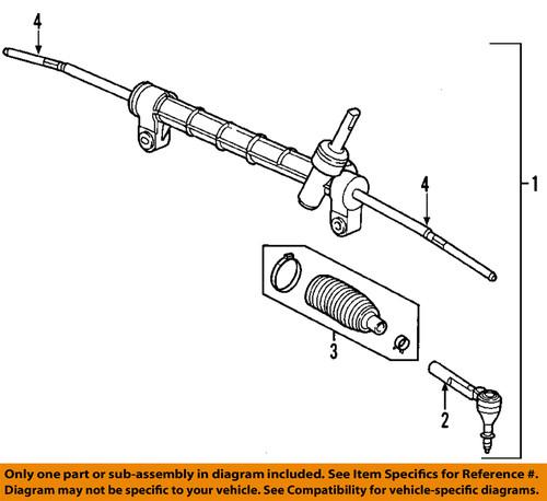 Gm oem 15896770 rack & pinion complete unit
