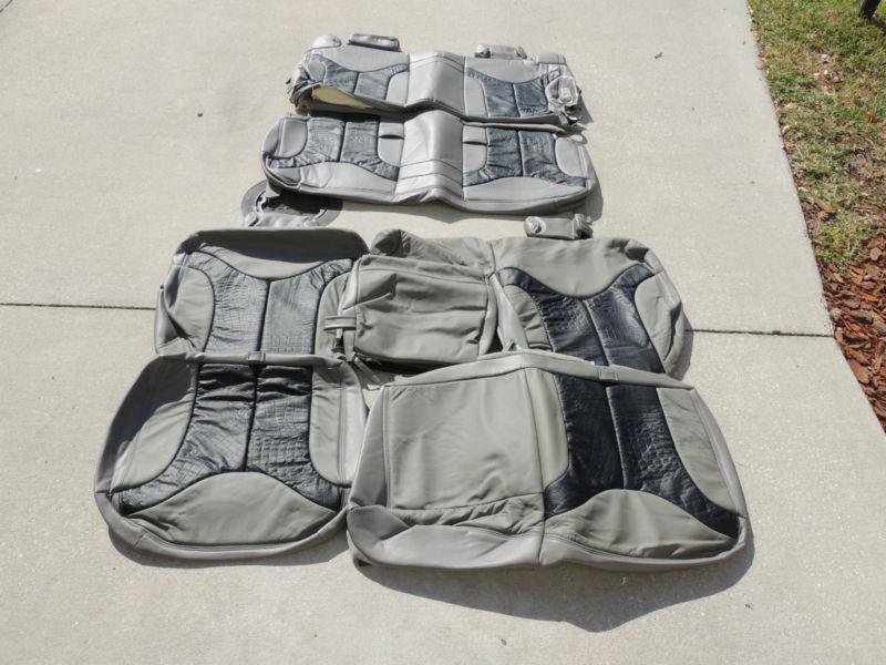 Purchase GMC Yukon Leather Interior Seat Covers Seats 2000 2001 2002 in