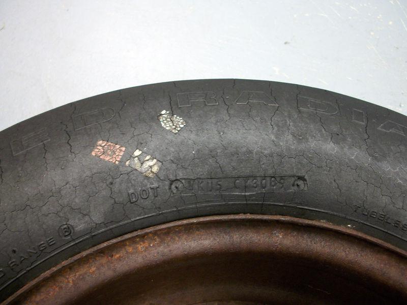 Corvette Spare Tire & Rally Wheel Firestone GR70-15 & AZ Ralley Rim 1975 74 76, US $249.00, image 2