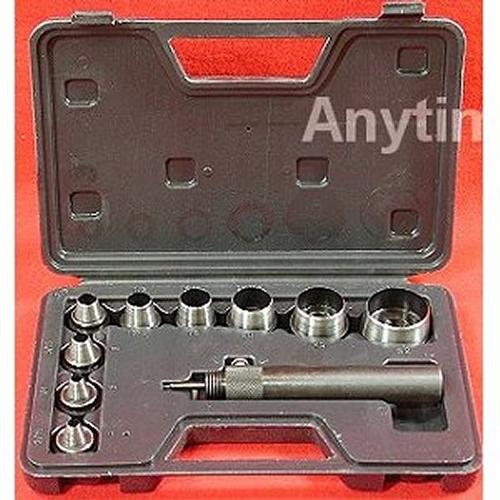 Sharp hollow punch tool set leather kit gasket 9 hole