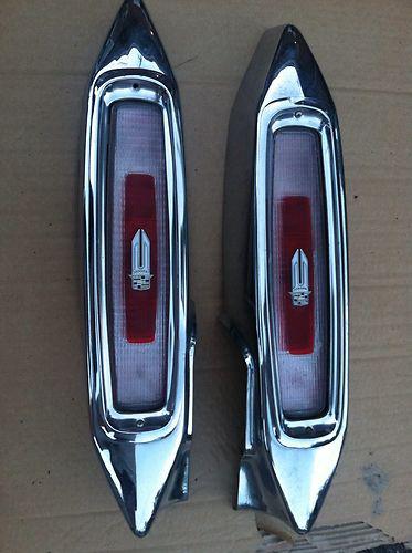 90 1992 91 cadillac fleetwood brougham rwd chrome tail light & bumper ends cap
