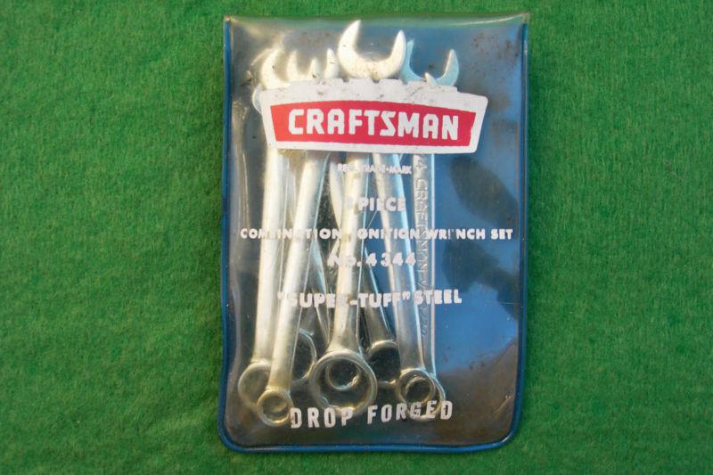 Vintage craftsman 8 piece ignition sae wrench set # 4344