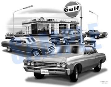 Chevelle 65,66,67 muscle car auto art print   ** free usa shipping **