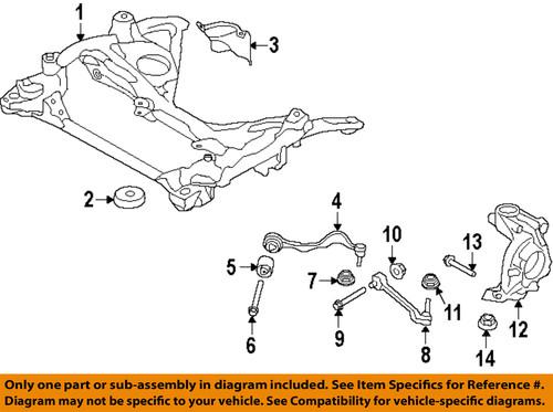Bmw oem 31306798530 front suspension-knuckle bolt