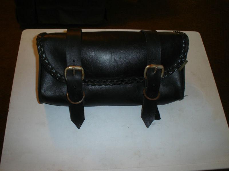 Willie & max leather handlebar bag 
