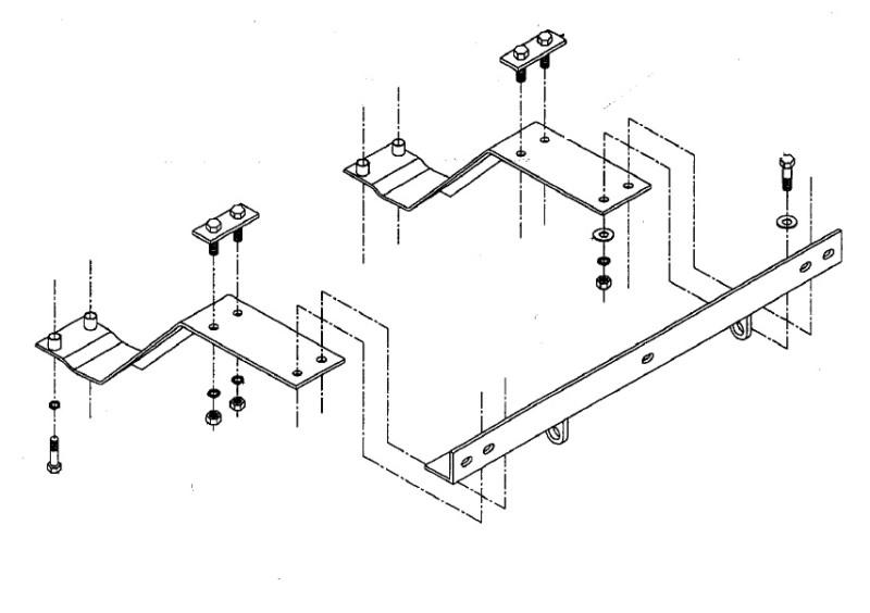 Blue ox dm7568 base plate for buick skylark 93-95