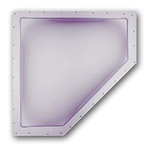 Bri-rus skylight 28" x 10" neo-angle white nsl2810w