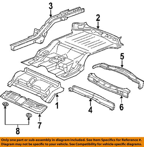Mopar oem 6505199aa exhaust-heat shield nut