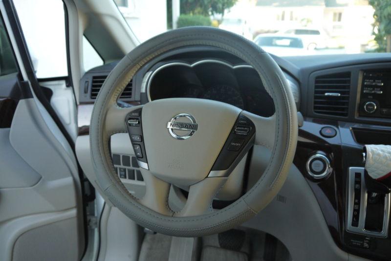 Fit hyundai kia subaru grey leather steering wrap wheel cover 57005 circle cool