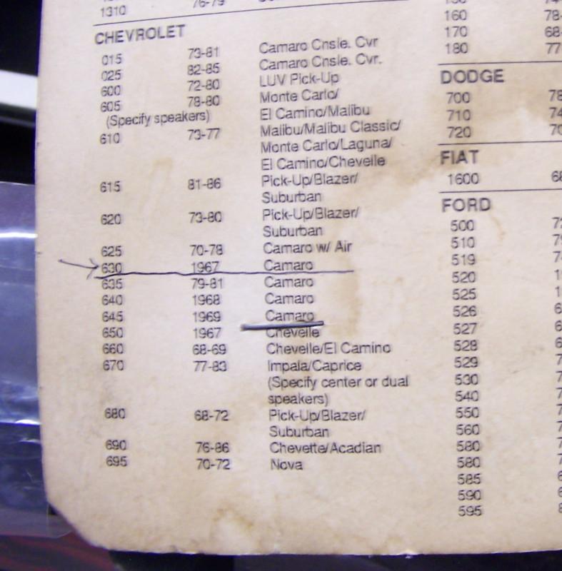 67 Camaro Firebird DASH COVER CAP #630 Black NEW, US $80.00, image 12