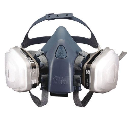 3m professional series medium half facepiece auto spray paint respirator 37078