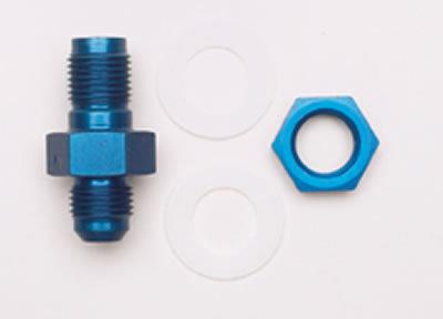 Summit 220013 fitting fuel cell fast flow male bulkhead -12 an aluminum blue ea