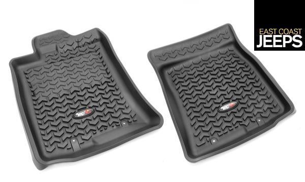 82904.30 rugged ridge front floor liners, black, 07-11 toyota fj cruiser