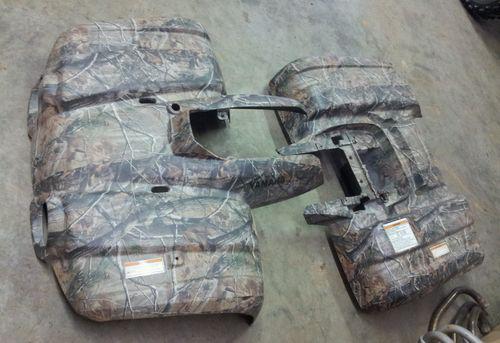 Yamaha big bear 400 camo fenders;plastic; body