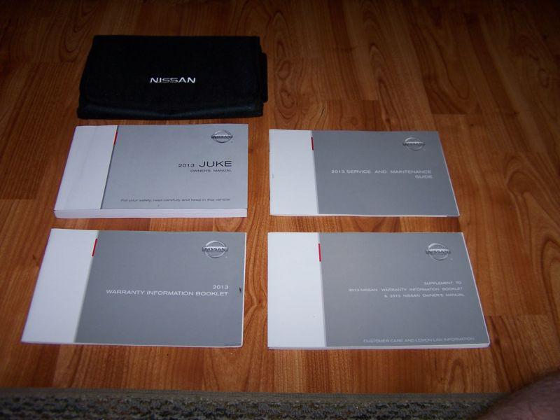 2013 nissan juke owners manual set with case free shipping