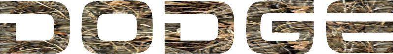 Dodge max 4 camo windshield decal 4x20"