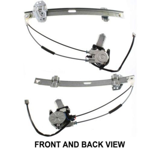 94-97 accord sedan front door power window regulator w/motor driver side left lh