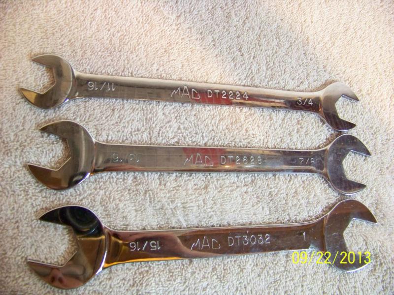 Purchase MAC TOOLS 3 PIECE SLIM LOW TORQUE OPEN END STANDARD WRENCH