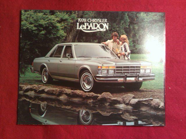 1978 chrysler lebaron sales dealer brochure