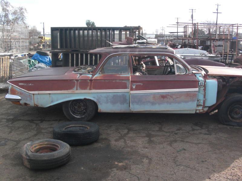 1961 bel air post ** parting out ** door fender trunk bumper interior grill 
