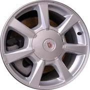  17" cadillac 05-11 sts oem painted silver wheel 9596616