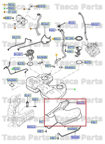 Brand new oem fuel tank heat shield 2005-2007 ford freestyle 3.0l #5f9z-9a032-aa