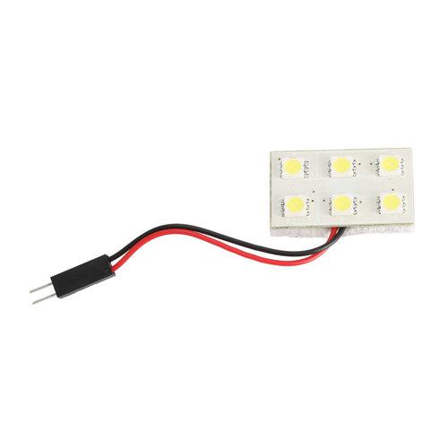 New 4 X T10/194 Ba9s Car Light 5050 SMD 6 LED Interior Dome Festoon Door Lamp, US $11.99, image 3