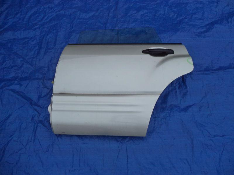 2001-2002 subaru forester driver rear exterior door oem silver