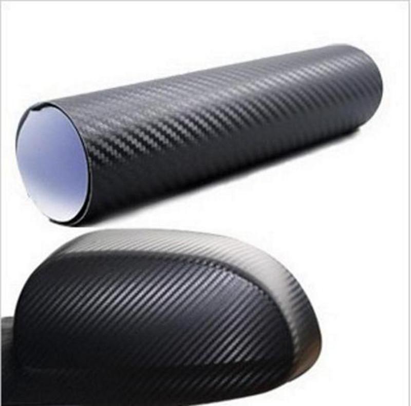 12"x50" 30cmx127cm 3 d texture carbon fiber wrap vinyl decal car sticker sheet x