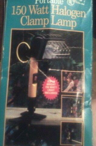 Halogen Work Lamp Flood Light 150w Prtble with swivel hook for hanging and clamp, US $18.00, image 2